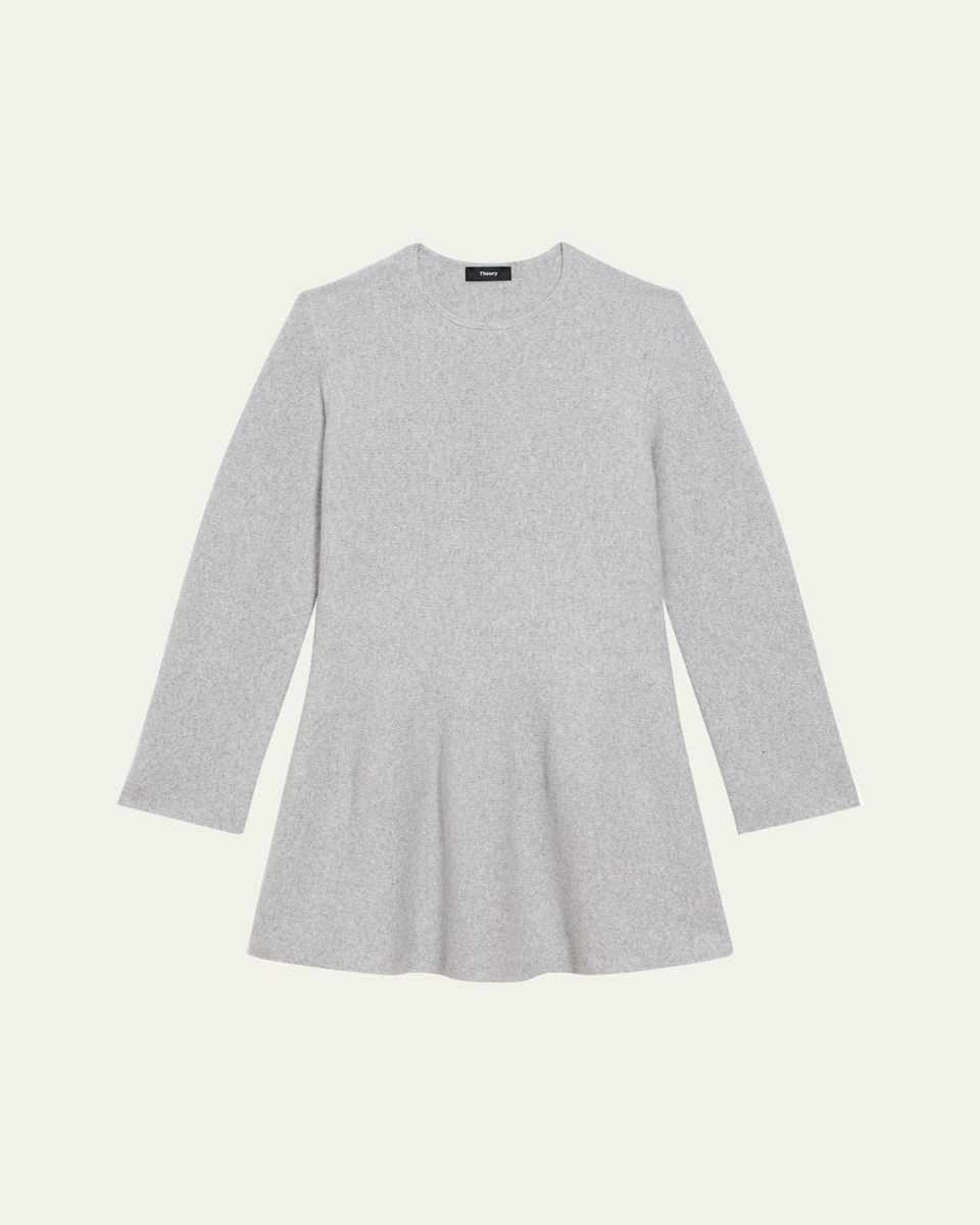 Wool-Cashmere Flounce Dress